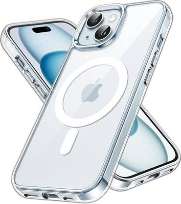 MagicalTech Back Cover for Apple iPhone 15 Plus ( Blue,Transparent, Magsafe, Pack of: 1)