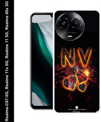 LUCKY MOBI.COM Back Cover for Realme C67 5G N NAME, N LOVE, N ALPHABET, N LETTER NAME