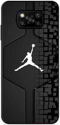 FAZAKA Back Cover for Poco X3 5g On Glossy Metal Phone Cover| JORDAN LOGO