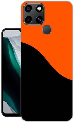 AJM Back Cover for Infinix Smart 6 Printed Mobile Cover Red Black Colorshade Design