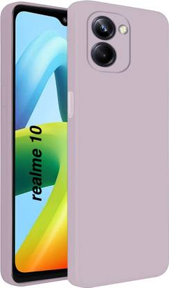 MobiLooks Back Cover for Realme 10, Hybird Liiquid Silicone Soft Anti shock Case