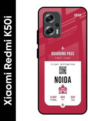 QRIOH Glass Back Cover for Redmi K50i 5G