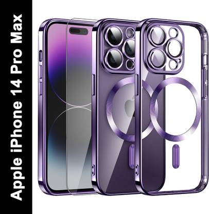 Caseex Back Cover for Apple iPhone 14 Pro Max, Caseex Electroplated Back Cover With Mag-Safe