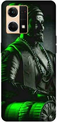 PHONE WALEY.COM Back Cover for OPPO F21s Pro 4G,CPH2461,Green Shivaji Maharaj Jantaraja Chatrapati Printed