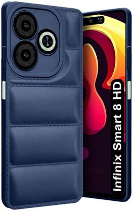 NSTAR Back Cover for Infinix SMART 8 HD, {Puffer}, Blue