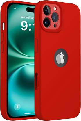 Coverskart Back Cover for Apple iPhone 16 Pro Max, Liquid Silicone Logo View Shock Proof Microfiber Case