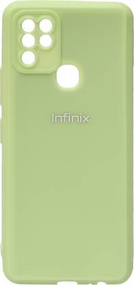 The Hatke Back Cover for Light Green Spazy Silicone Case for Infinix Hot 10