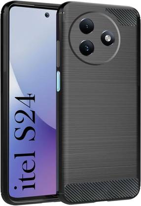 NIMMIKA ENTERPRISES Back Cover for Itel S24(Hybrid Construction for Dual Protection | Responsive Buttons)