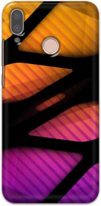 NDCOM Back Cover for HUAWEI P20 LITE Yellow Orange Printed
