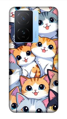 NDCOM Back Cover for IQOO Z7 5G / IQOO Z7s 5G Cat Printed Hard Case