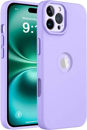 Coverskart Back Cover for Apple iPhone 16 Pro, Liquid Silicone Logo View Shock Proof Microfiber Case