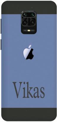 COVERJET Back Cover for REDMi NOTE 10 LITE-APPLE- LOGO- VIKAS- NAME- PATTERN