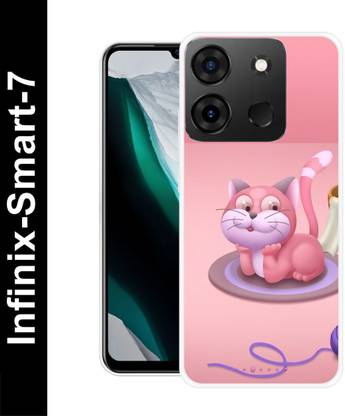 DEVLIYACASE Back Cover for Infinix Smart 7 CAT, ANIMALS, LOVE, KITTY