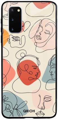 QRIOH Glass Back Cover for Samsung Galaxy S20