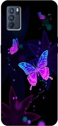 icusto Back Cover for OPPO Reno6 5G, CPH2251 butterfly Back Cover