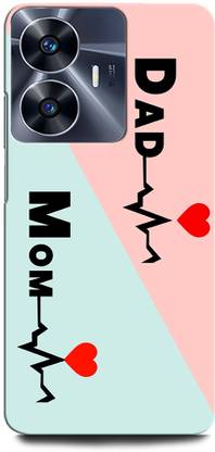 ORBIQE Back Cover for Vivo Y02T MOTHER, MAA, FATHER, LIFE LINE, I LOVE MY MOM DAD