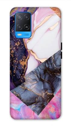 NDCOM Back Cover for Oppo A54 / Oppo A55 Mix Marbles