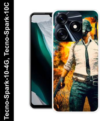 RSECASE Back Cover for Tecno Spark 10C, 10 4G, PUBG, GAME, PLAYERUNKNOWNBATTLEGROUNDS