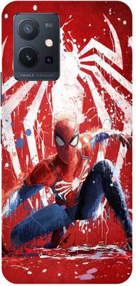 Bluvver Back Cover for Vivo Y75 5G, V2142 Printed Spiderman,Marvel Mobile Back Cover