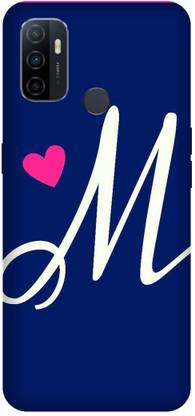 PHONE WALEY.COM Back Cover for OPPO A53 (4G) , CPH2127 ,M letter,M name M word , Printed Back Cover