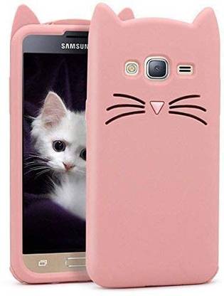 FancyArt Back Cover for Samsung Galaxy J7 Pink Cat Soft Silicone Girls 3D Back Case Cover Samsung Galaxy J7