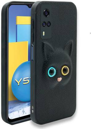 Cat Eyes Vivo Y51 2020 Edition Artificial Leather Back Cover