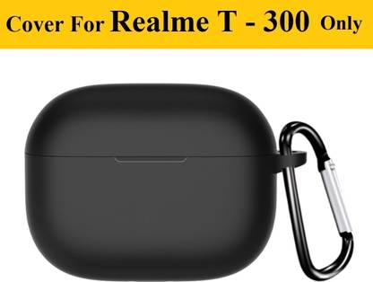 Evaton Back Cover for Realme Buds T310 / T300 Case Cover with GUM Sticker |Shockproof Silicone Case