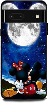 WallCraft Back Cover for Google Pixel 6a MINNIE MOUSE, MICKEY MOUSE, CARTOON, DISNEY, MOON