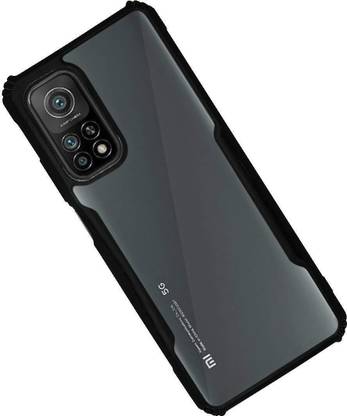 COVERHEAD Back Cover for Back Cover for Mi Redmi 10T Pro- (Transparent, Black,Pack of: 1)