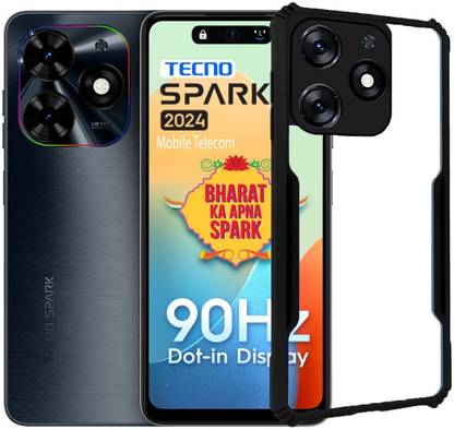 S-Design Back Cover for Tecno Spark GO 2024 : :Gloss Finish Boom TPU