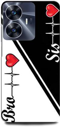 ORBIQE Back Cover for Vivo Y02T BROTHER SISTER LOVE, BRO SIS LOVE, HEART, BHAI BAHAN LOVE