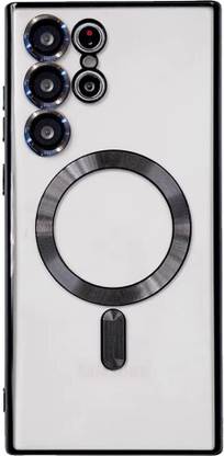 HIGAR Back Cover for Samsung Galaxy S24 Ultra, Camera Lens Protector Luxury Plating Soft TPU Case.