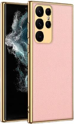 SCALEBEE Back Cover for Samsung Galaxy S23 Ultra Electroplated Ultra Thin Transparent Case with Kickstand