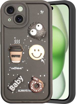 Dgeot Back Cover for Apple Iphone 15 Unique Cool 3D Coffee Liquid Silicone Case with Raised Frame for Girls