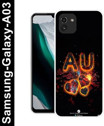 SARTOOLIYA Back Cover for Samsung Galaxy A03, AU NAME, AU LOVE, AU ALPHABET, AU LETTER NAME