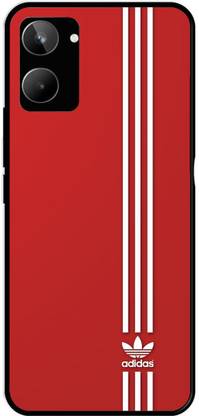 FAZAKA Back Cover for Realme 10 Pro On Glossy Metal Phone | ADIDAS RED