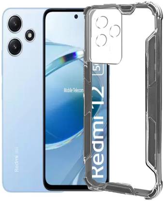 S-Gripline Back Cover for Redmi 12 5G, Premium Luxury Hard Case HD Clear