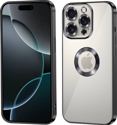 TERANCE Back Cover for Apple iPhone 16 Pro Max Luxury Electroplating Logo Cut Individual Camera Protection for
