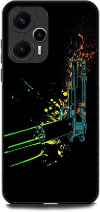 Thecoverking Back Cover for POCO F5 (GUN, FIRE, FIRE GUN, AK 47)