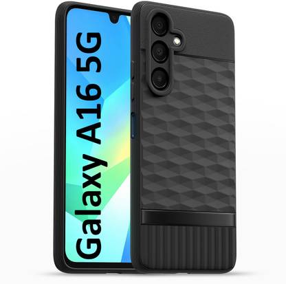 AIZLO Back Cover for SAMSUNG Galaxy A16 5G, Hexa Cube Design | Ultra Slim Soft Case | Inner Velvet Fabric
