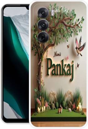 लकी MOBI.COM Oppo Reno 12 Pro 5G, NAME, LETTER NAME, LOVE NAME, BANSURI NAME PRINTED BACK COVER के लिए