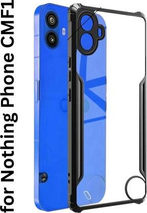 Cyber Telecom Back Cover for Nothing Phone CMF 1, Durable Design, Raised Camera Cutout & Enhanced Grip, Black Side Lining