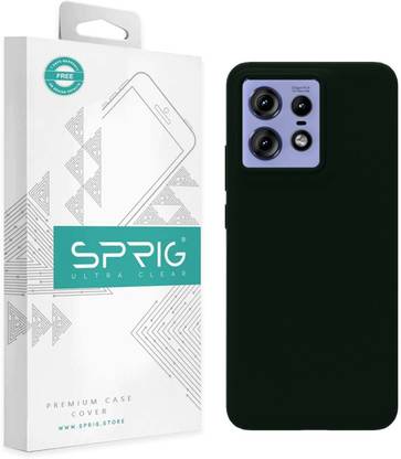 Sprig Back Cover for Sprig Liquid Silicone Back Cover for Moto Edge 50 Pro (Dark Green, Hard Case, Pack of: 1)