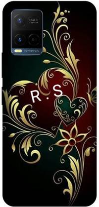 3D U PRINT Back Cover for VIVO Y21E ,V2111 RS, R LOVES S, NAME, LETTER, ALPHABET, RS LOVE