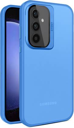 वाकू लक्सोस Samsung Galaxy S23 FE, Rime Frosted Translucent Matte Hard TPU Case with Stand Holder के लिए