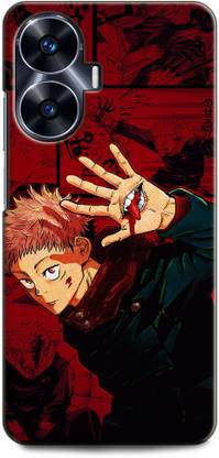 INDICRAFT Back Cover for Realme Narzo N55 YUJI ITADORI, ANIME, NEON, CARTOON, JUJUTSU KAISEN