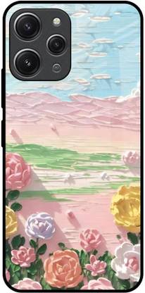 QRIOH Glass Back Cover for Redmi 12