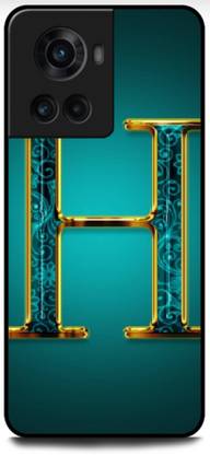 TPM Back Cover for One Plus 10R, H ALPHABET, LOGO, DESIGN, WALLPAPER