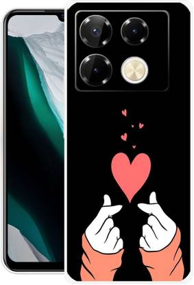 GRAFIQE Back Cover for Infinix Note 40 Pro 5G GIRL, LOVE, HEART, BLACK, PINK