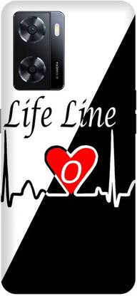 DBR SAFE Back Cover for OPPO A77, CPH2385, O, NAME, LETTER, ALPHABET, LIFELINE